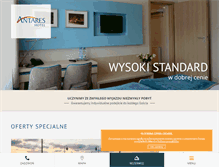 Tablet Screenshot of hotelantares.pl